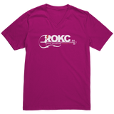 ROKC_Unisex_V-Neck_Berry_Mockup.png