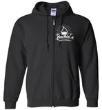 Gildan Zip Hoodie - White Logo