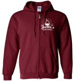 Gildan Zip Hoodie - White Logo