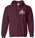 Gildan Zip Hoodie - White Logo