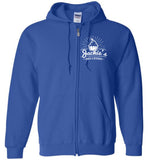 Gildan Zip Hoodie - White Logo