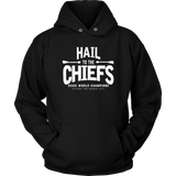 Hail to the Chiefs Adult and Youth Hoodie - White Lettering