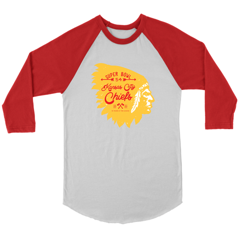 KC Tribe Unisex 3/4 Raglan