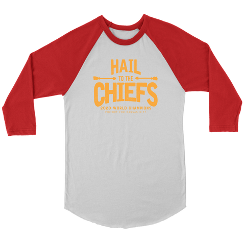 Hail To the Chiefs Raglan Shirt - Yellow Lettering