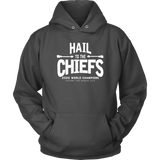 Hail to the Chiefs Adult and Youth Hoodie - White Lettering