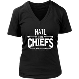 Hail to the Chiefs Womens V-Neck - White Lettering