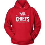 Hail to the Chiefs Adult and Youth Hoodie - White Lettering