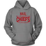 Hail to the Chiefs Adult and Youth Hoodie - Red Lettering